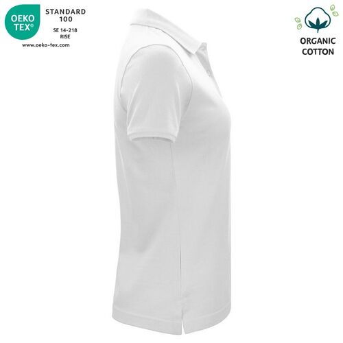 Polo de algodón orgánico Mod. CLASSIC OC POLO LADIES Blanco (00) Talla XS