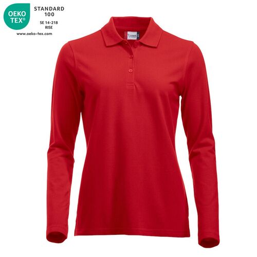 Polo de mujer manga larga Mod. MARION LS Rojo (35) Talla XS