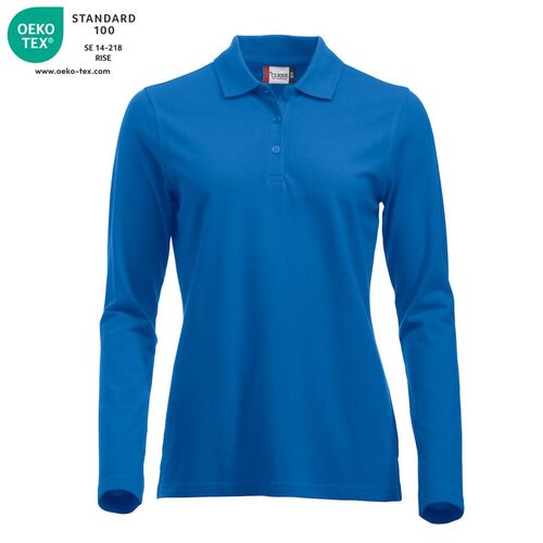 Polo de mujer manga larga Mod. MARION LS Azul real (55) Talla XS