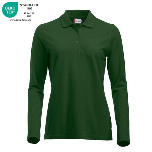 Polo de mujer manga larga Mod. MARION LS Verde botella (68) Talla XS