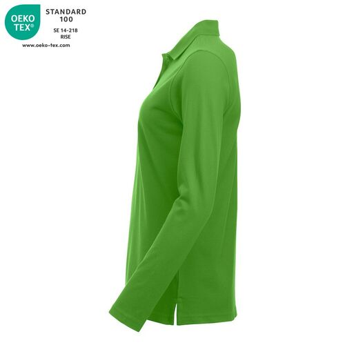 Polo de mujer manga larga Mod. MARION LS Verde manzana (605) Talla XXL