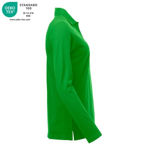 Polo de mujer manga larga Mod. MARION LS Verde manzana (605) Talla XXL