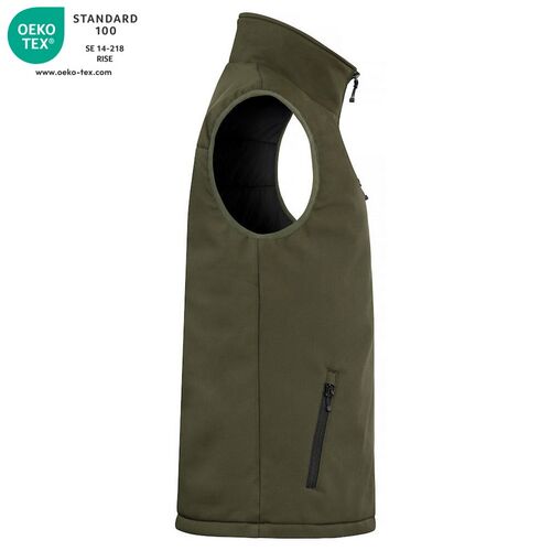 Chaleco softshell acolchado Mod. PADDED SOFTSHELL VEST Fog green (75) Talla XS