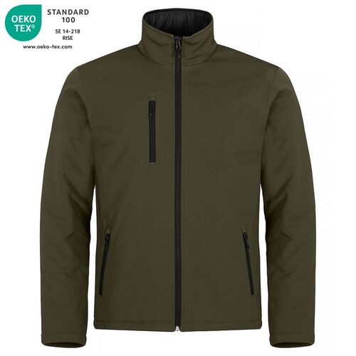 Chaqueta softshell acolchada Mod. PADDED SOFTSHELL Fog green (75) Talla XXL