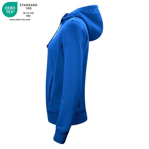 Sudadera Mod. CLASSIC HOODY FILL ZIP LADIES Azul real (55) Talla XS