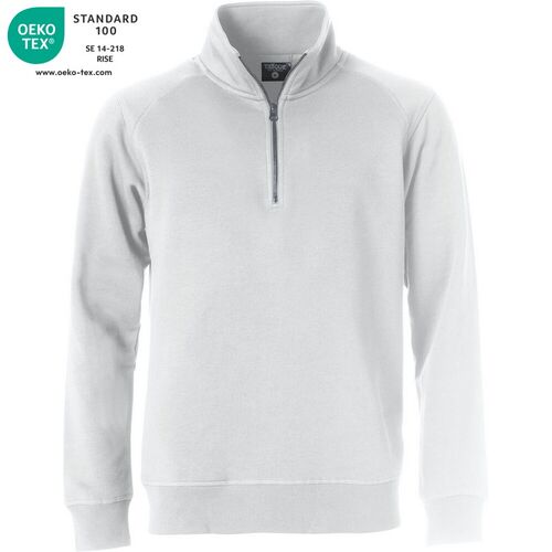 Sudadera de media cremallera Mod. HALF ZIP Blanco (00) Talla XS