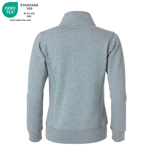 Sudadera con cremallera de señora Mod. CLASSIC CARDIGAN LADIES Gris jaspeado (95) Talla L