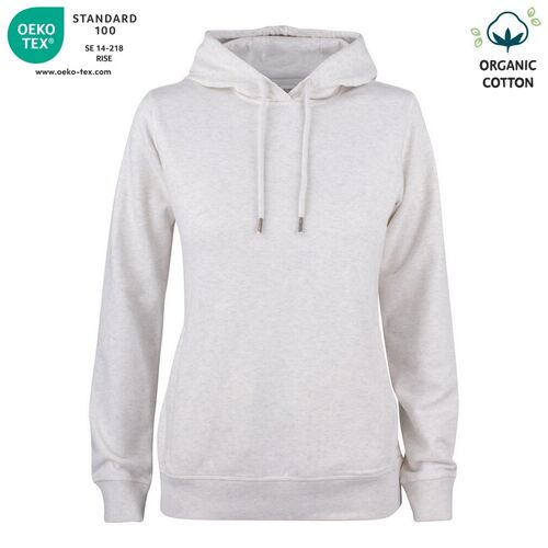 Sudadera Mod. ORGANIC COTTON HOODY LADIES (925) Nature Melange Talla S