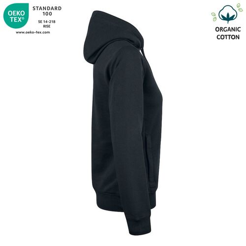 Sudadera Mod. ORGANIC COTTON HOODY LADIES Negro (99) Talla M