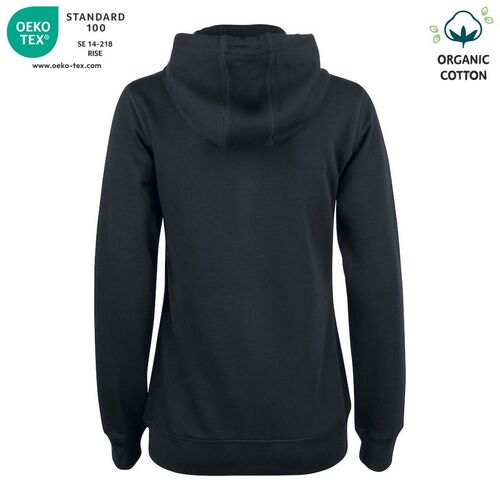 Sudadera Mod. ORGANIC COTTON HOODY FULL ZIP LADIES Negro (99) Talla L