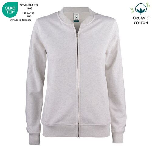 Sudadera Mod. ORGANIC COTTON CARDINGAN LADIES (925) Nature Melange Talla L