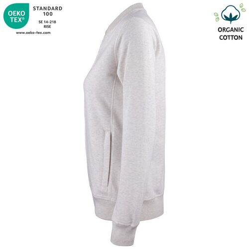 Sudadera Mod. ORGANIC COTTON CARDINGAN LADIES (925) Nature Melange Talla L