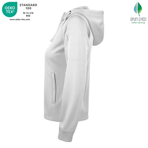 Sudadera Mod. BASIC ACTIVE HOODY FULL ZIP LADIES Blanco (00) Talla M