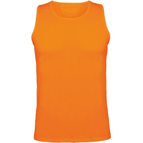 Camiseta técnica de tirantes Mod. ANDRE KIDS (223) Naranja Flúor Talla 11/12