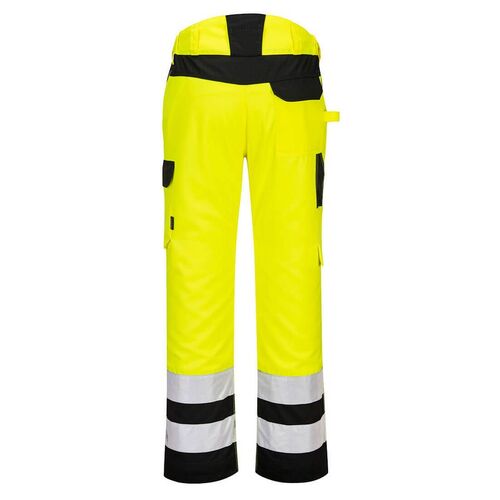 Pantalón de alta visibilidad Mod. SERVICE PW2 Amarillo Fluor / Negro Talla 48