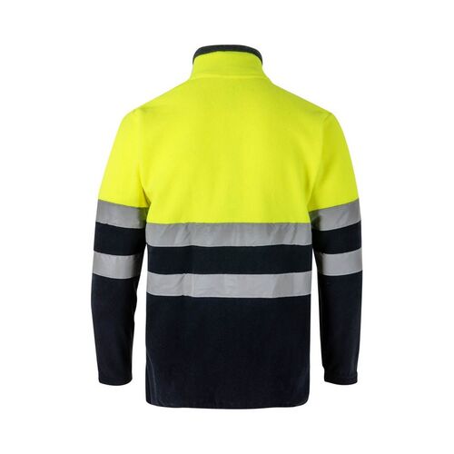 Chaqueta polar alta visibilidad básica Azul Marino / Amarillo Fluor (60) Talla XXL