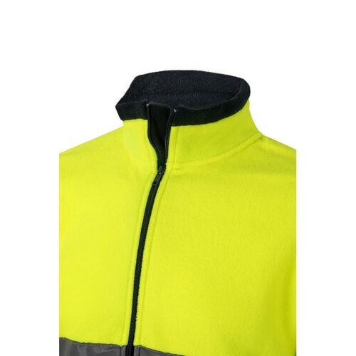 Chaqueta polar alta visibilidad básica Azul Marino / Amarillo Fluor (60) Talla XXL