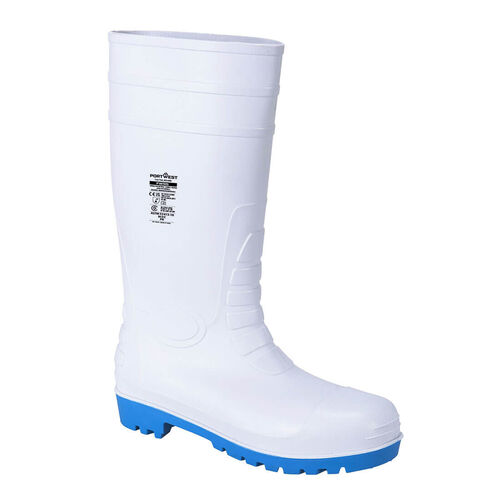 Bota de agua con seguridad Mod. WELLINGTON S5 Blanco Talla 36