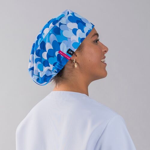 Gorro de cirujano con goma Mod. AGATHA (5146) Cuore Azul Talla Única