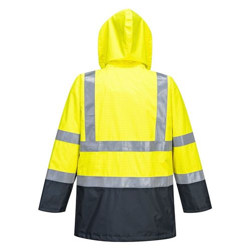 Parka de alta vibilidad ATEX Mod. BIZFLAME RAIN Azul Marino / Amarillo Fluor (1/20) Talla XS