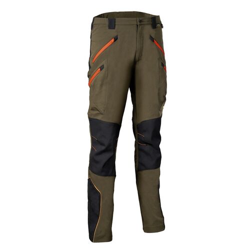 Pantalón técnico trekking Mod. VELTEN Fango / Naranja Talla 44