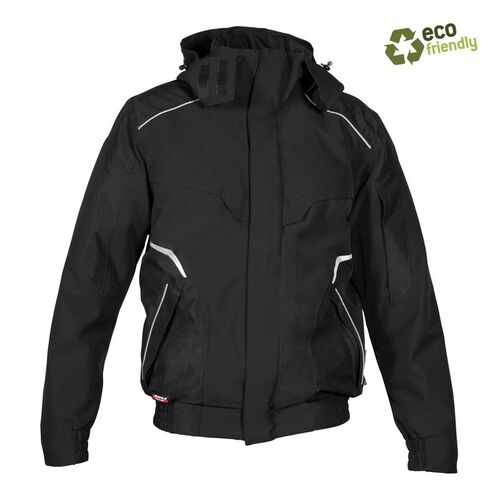 Cazadora acolchada impermeable con COFRA-TEX Mod. DREZNA Negro Talla 46