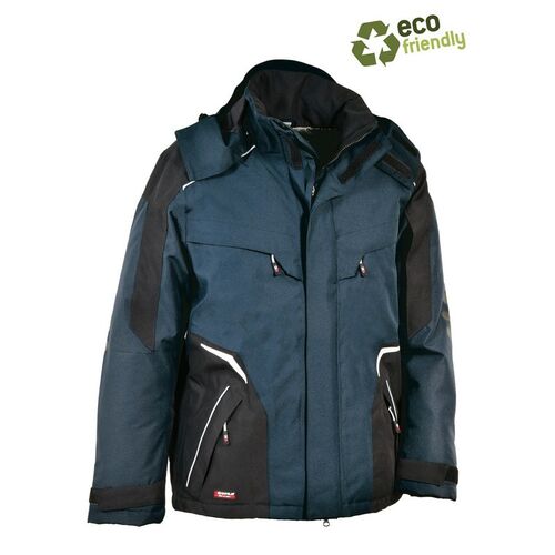 Cazadora acolchada impermeable con COFRA-TEX Mod. DREZNA Azul Marino Talla 46