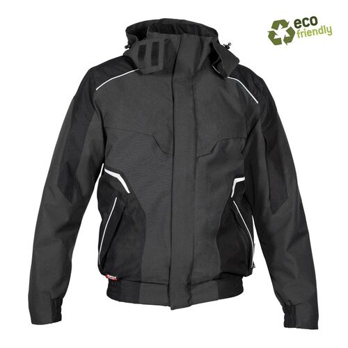 Cazadora acolchada impermeable con COFRA-TEX Mod. DREZNA Gris Talla 54