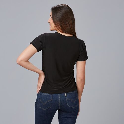 Camiseta elstica de mujer Mod. SABINA (001) Negro Talla XS