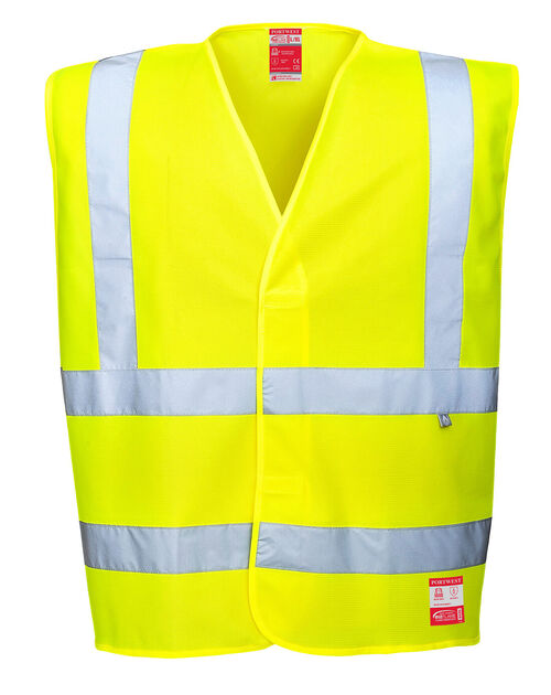 Chaleco de alta visibilidad ATEX Mod. FR71 Amarillo Fluor Talla S/M