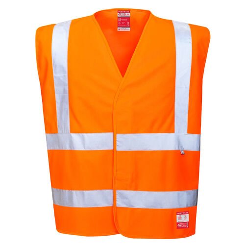 Chaleco de alta visibilidad ATEX Mod. FR71 Naranja Fluor Talla S/M