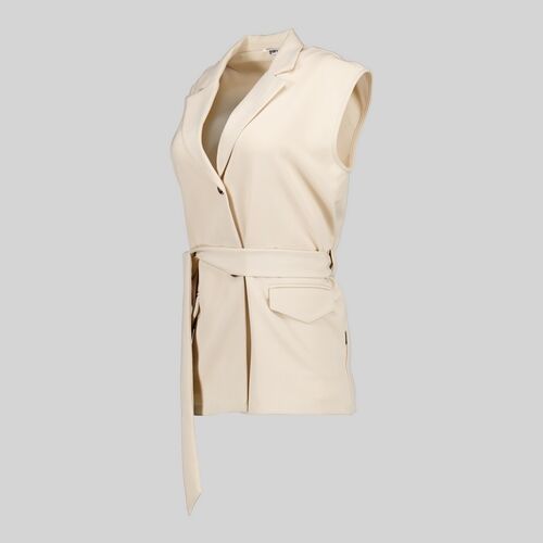 Chaleco con solapa de mujer Mod. ARABIS (110) Beige Talla XS