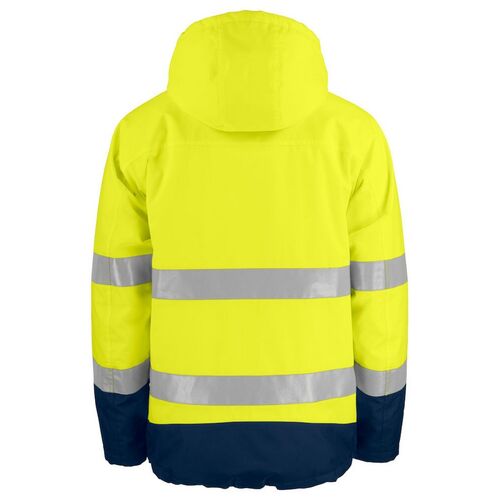 Chaqueta de alta visibilidad acolchada Mod. 646441 Amarillo Fluor / Azul Marino Talla XL