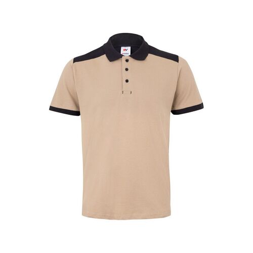 Polo bicolor stretch Mod. 105519S Beige (6) Talla XS