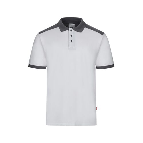 Polo bicolor stretch Mod. 105519S Blanco (7) Talla XS