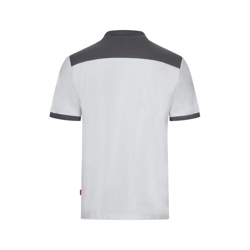 Polo bicolor stretch Mod. 105519S Blanco (7) Talla XS