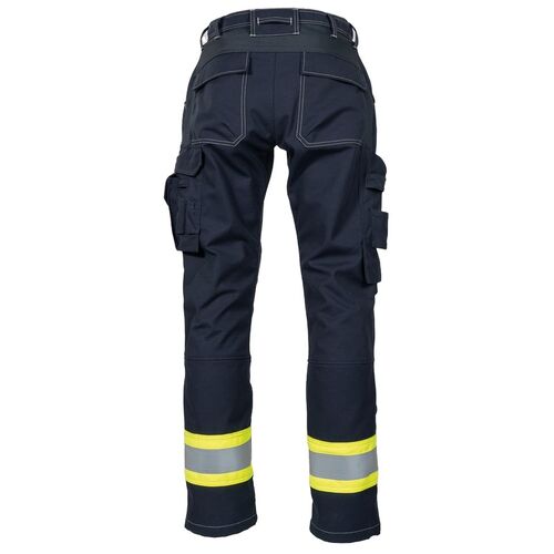 Pantaln stretch ignfugo Mod. 602481 (Stretch FR, Tera TX) Amarillo Fluor / Azul Marino Talla C44