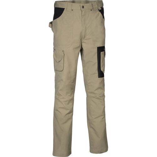 Pantalón multibolsillos 100% algodón canvas Mod. DUBLIN Beige Talla 38