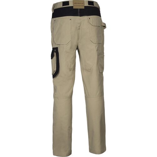 Pantalón multibolsillos 100% algodón canvas Mod. DUBLIN Beige Talla 38