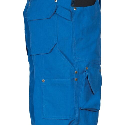 Pantalón multibolsillos 100% algodón canvas Mod. DUBLIN Azul Royal Talla 40