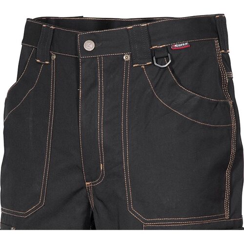 Pantalón multibolsillos 100% algodón canvas Mod. DUBLIN Negro Talla 38