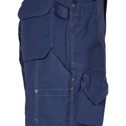 Pantalón multibolsillos 100% algodón canvas Mod. DUBLIN Azul Marino Talla 44