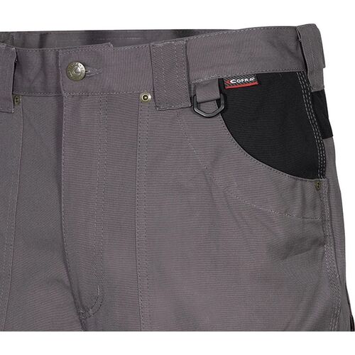 Pantalón multibolsillos 100% algodón canvas Mod. DUBLIN Gris Talla 48