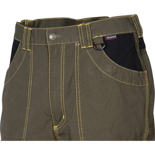 Pantalón multibolsillos 100% algodón canvas Mod. DUBLIN Fango Talla 48