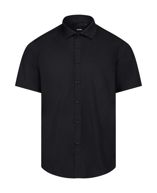 Camisa de caballero manga corta Mod. 405008 Negro (0) Talla S