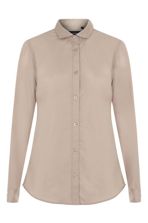 Camisa de mujer manga larga Mod. 405011 Beige Claro (47) Talla M