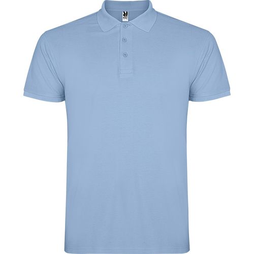 Polo de hombre de manga corta Mod. STAR Celeste Talla M