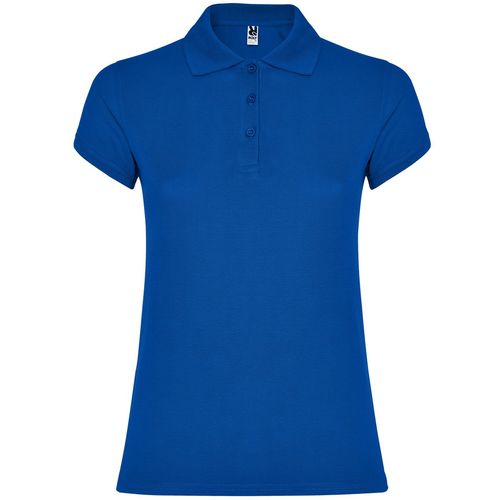 Polo de manga corta de mujer Mod. STAR WOMAN (05) Azul Royal Talla L