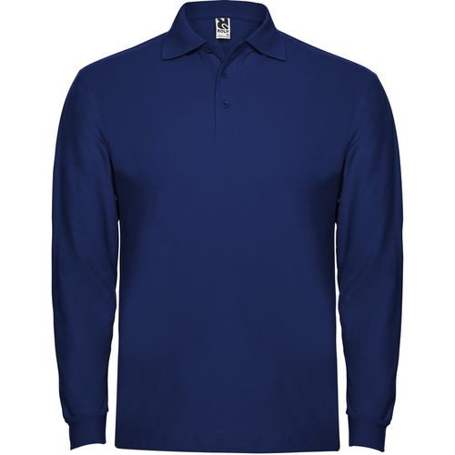 Polo unisex de manga larga Mod. ESTRELLA (05) Azul Royal Talla XXL