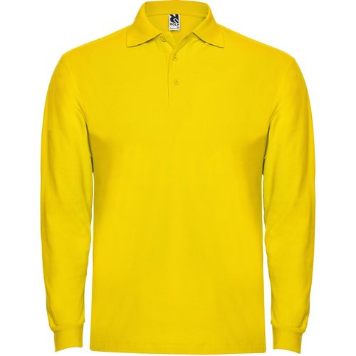 Polo unisex de manga larga Mod. ESTRELLA (03) Amarillo  Talla M